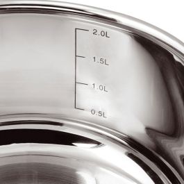 Day Batería de Cocina de 3 Piezas de Acero Inoxidable con Tapas de Cristal y Válvula de Vapor