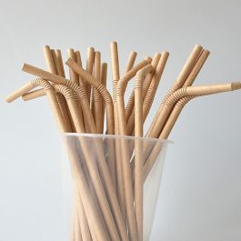 Set de 25 pajitas de cartón flexible Kraft 6mm Algon (24 Cajas) Set de 25 pajitas de cartón flexible Kraft 6mm Algon (24 Cajas)