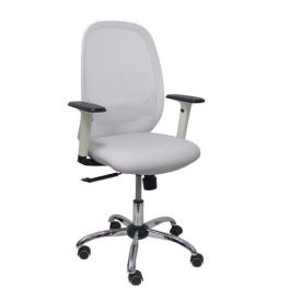 Silla Piqueras Y Crespo Cilanco Blanca Uso Intensivo Brazos Regulables Mecanismo Sincro Con Regulador De Tension Refuerzo Lumbar Regulable Base Cromada Ruedas Parquet Respaldo De Malla Blanca Y Asiento Tapizado Similpiel Gris Claro Precio: 305.69000044. SKU: S5703796