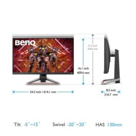 BenQ Monitor EX2710U 27" Full HD 144Hz HDR10 FreeSync Premium 9H.LKTLA.TBE