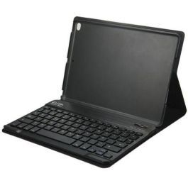 FUNDA CON TECLADO EXTRAIBLE E-VITTA KEYTAB BLUETOOTH ROJA PARA IPAD 2018 - POSICIÓN STAND - CIERRE PESTAÑA IMANTADA