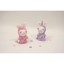 CONEJOS CRETINOS Peluche Unicornio Lapicorne Sonido Rosa - 18 cm