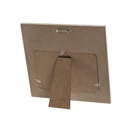 DKD Home Decor Marco de Fotos Boho Natural Blanco 20 x 19 x 1 cm (4 Unidades)