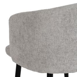 Silla Gris Tejido-Metal Salón 53 X 53 X 77 cm