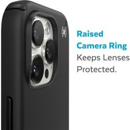Speck Presidio 2 Pro Funda para iPhone 14 Pro Max, Protección contra Caídas de 4 Metros, Compatible con MagSafe, Antimicrobiano, Negro