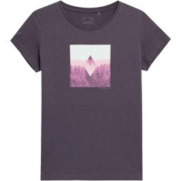 Camiseta de Manga Corta Mujer 4F H4L22-TSD061LV-52S Azul (XS)