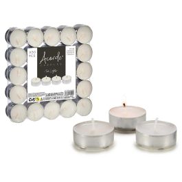 Set 50 Tealights 4 Horas Acorde, 18x3x18 cm, Cera y Aluminio, Blanco y Plata (20 Unidades) Precio: 58.49999947. SKU: B1K3BZ7TPM