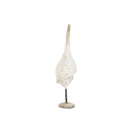 DKD Home Decor Indo 1c25 Decoración para el Hogar de Madera y Resina Beige con Soporte - 25 cm Largo x 30 cm Ancho x 132 cm Alto