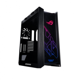 Caja Asus Rog Strix Helios Gx601,Atx Mid Tower,Rgb Vidrio Templado,Aluminio,2X2.5"/3.5"+4X2.5",Fan 3X140Mm+1X140Mm,1Xusb3.1 (Tipo C)+4Usb3.1+Audio+Micro (Negra)