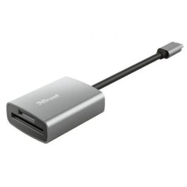 Trust Lector de Tarjetas Externo Dalyx 24136 USB Tipo-C Aluminio