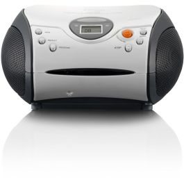 Lenco SCD-24 Radio FM Digital Portátil MP3 Reproductor Blanco y Negro