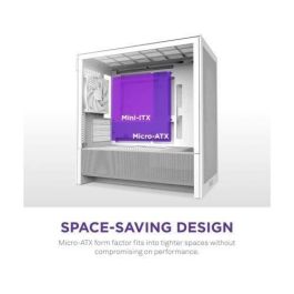 NZXT CC-H31FW-01 H9 H3 Flow Midi Tower PC Blanco, Cristal Templado y Ventana Lateral, compatible ATX/Micro-ATX/Mini-ITX