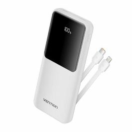 Vention FHOW0 Powerbank Cargador Portátil 10000mAh 22.5W Carga Rápida con Cables USB-C y Lightning Integrados Blanca Precio: 19.49999942. SKU: B1CCNY9E9D