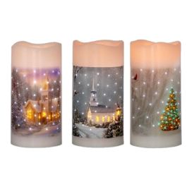 DKD Home Decor Decoración Luminosa Navidad Tradicional, Set 6 Unidades, LED, IP44, Blanco Multicolor, 7.5x15x7.5 cm, 3 Pilas AAA Precio: 39.17496. SKU: B1HGXNW8LR