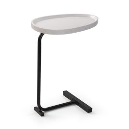 Mesa Auxiliar Nela Versa Blanco 30x60x45 cm - Hierro y Madera MDF