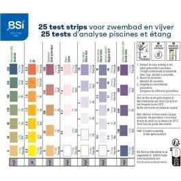 Tiras de prueba - BSI - Mide la calidad del agua - Tiras de prueba - Piscina y spa - 7 en 1 - 25 tiras Tiras de prueba - BSI - Mide la calidad del agua - Tiras de prueba - Piscina y spa - 7 en 1 - 25 tiras