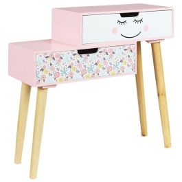 Mesita Con 2 Cajones Rosa Home Deco Kids Precio: 51.68999968. SKU: B1C3GRR5T5