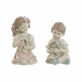 Figura Shabby DKD Home Decor Rosa Azul 16 x 26 x 14.5 cm (2 Unidades) Precio: 19.94999963. SKU: B1F2SJFYA9