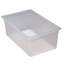 CAMBRO - 18PP-190 - Recipiente GN 1/1 25,6 L - 32,5 x 53 x 20 cm (No incluye tapadera) - Blanco translúcido - Venta 1 unidad. Precio: 22.88999955. SKU: B1E694FKCY