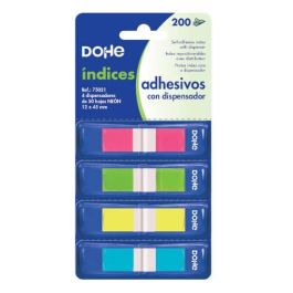 Dohe 75021 Blister 4 blocs de 50 índices en 4 colores surtidos neon 12x45 Precio: 8.49999953. SKU: B1DMHHAGDR