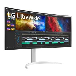 LG Monitor UltraWide 38BQ85C-W 38 pulgadas 21:9 UWQHD IPS Curvo 5ms 75Hz USB-C Speaker Blanco