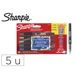 Sharpie Rotulador Acrílico Punta Pincel Blister 5 Unidades Colores Surtidos Precio: 14.49999991. SKU: B1BY5J9JW4