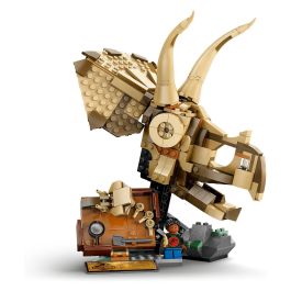 Lego Jurassic World 76969 Fósiles de dinosaurios: Cráneo de triceratops - Juego para niños de 9 años