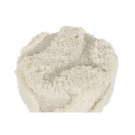 DKD Home Decor Carpets 2c25 Reposapiés Boho Crudo 40 x 40 x 40 cm