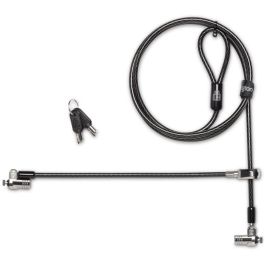 Kensington Candado Doble con Llave MicroSaver 2.0 para Portátiles de Acero al Carbón Negro