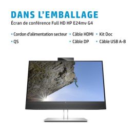 HP E24mv G4 Conferencing Monitor 23.8'' IPS Full HD (1920x1080) 5ms con Cámara, Micrófono, HDMI, DisplayPort y USB