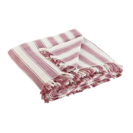 Plaid Basicos DKD Home Decor Rosa Crudo 260 x 230 cm