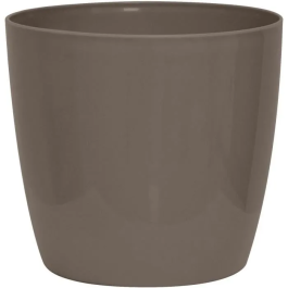 Garden Id 01602707 Maceta brillante Taupe Brillante con ruedas, aspecto cerámico, impermeable, 35 x 32 cm Precio: 33.59000051. SKU: B138VV8SES