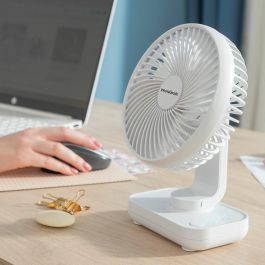 Ventilador de Escritorio Recargable Fanrec InnovaGoods Ø5,4'' 3600 mAh / 13,3 W Precio: 19.49999942. SKU: B1334LHV6Q
