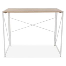 Mesa de Escritorio Versa Blanco Madera Metal 45 x 74 x 90 cm Plegable Mesa de Escritorio Versa Blanco Madera Metal 45 x 74 x 90 cm Plegable