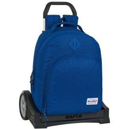 Mochila Escolar con Ruedas Evolution BlackFit8 Oxford Azul oscuro (32 x 42 x 15 cm)