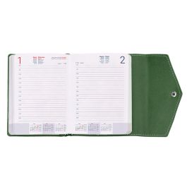 Agenda Encuadernada Liderpapel Psara A5 2025 Dia Pagina Color Verde Papel 70 gr