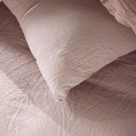 Juego de cama - TODAY - 123667 - 2 personas - 260x240cm - Gasa de algodón lisa - Rosa arena
