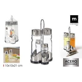 Aceitera, vinagrera y saleros con soporte Anna (12 Unidades) Precio: 48.50000045. SKU: B12A9BQ4EY