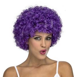Peluca rizada morada Peluca rizada morada