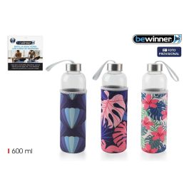 Botella de agua de vidrio 600 ml Bewinner - Inde (24 Unidades)