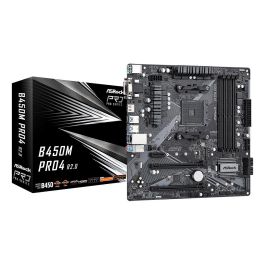 ASRock AM4 B450M Pro4 R2.0 Placa Base, Socket AM4, Compatible con AMD Ryzen 3/5/7, DDR4-SDRAM, Micro ATX Precio: 113.50000013. SKU: S7820974