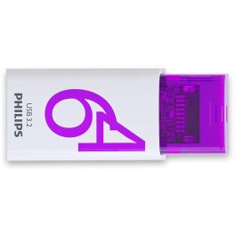 Philips Click Series Gen 1 USB-C 64GB USB 3.2 Gen 1 Memoria Stick Violeta Blanco Precio: 17.2788. SKU: B1A26QNEEY