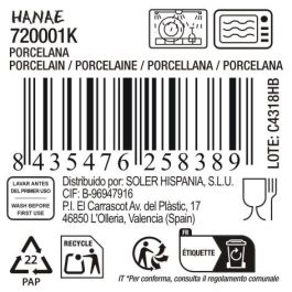 La Mediterranea Bol de Aperitivo Japonés, Set de 6 Unidades Surtidas con Decoración Variada, 11 cm x 5.8 cm (36 Unidades)