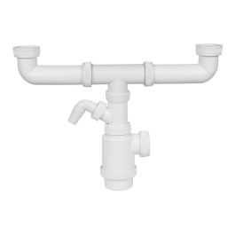 Mirtak Sifón Doble de Botella Extensible con Toma de Lavavajillas Blanco PVC 1" 1/2 Precio: 8.90000012. SKU: S7914696