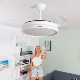 Ventilador de Techo con Luz LED y 4 Aspas Retráctiles Keteez InnovaGoods Blanco 72 W Ø49-104 cm Precio: 85.78999946. SKU: B1HLVYXYRE
