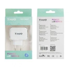 TooQ TQWC-1S02WT Cargador de Pared 2 Puertos USB-A con Control AI 5V 3.4A 17W para Móviles y Tabletas Blanco TooQ TQWC-1S02WT Cargador de Pared 2 Puertos USB-A con Control AI 5V 3.4A 17W para Móviles y Tabletas Blanco