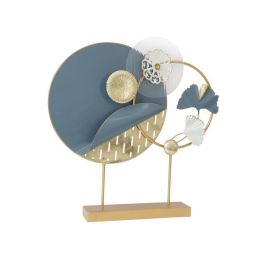 DKD Home Decor Pieza Decorativa Abstracta Moderna de Metal en tonos Dorado, Azul y Blanco. Medidas: 9 cm largo x 60 cm alto x 58 cm ancho Precio: 49.7899996. SKU: S3042984