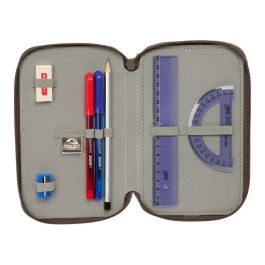 Safta Plumier Escolar Triple Cremallera 37 Piezas Jurassic World 195x125x55 mm