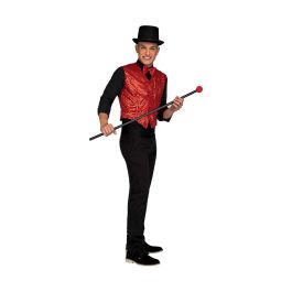 Disfraz chaleco showman rojo talla m-l