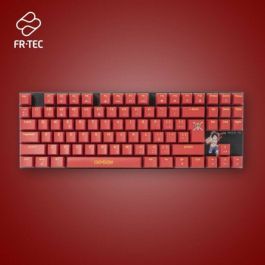 Teclado y Ratón FR-TEC OP4001 QWERTY Burdeos